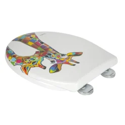 Croydex Francie & Josie Flexi-Fix Toilet Seat By Steven Brown Art -Bathroom Products Shop wl604122 d2