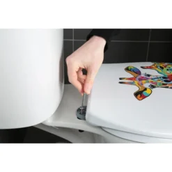 Croydex Francie & Josie Flexi-Fix Toilet Seat By Steven Brown Art -Bathroom Products Shop wl604122 d4