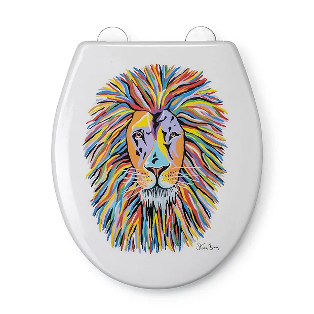 Croydex Lewis McZoo Flexi-Fix Toilet Seat By Steven Brown Art 2 Croydex Lewis McZoo Flexi-Fix Toilet Seat By Steven Brown Art - Image 2
