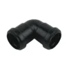 FloPlast 40mm Black Push-Fit 90° Bend