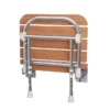 Milton Wood Effect Folding Shower Seat With Legs